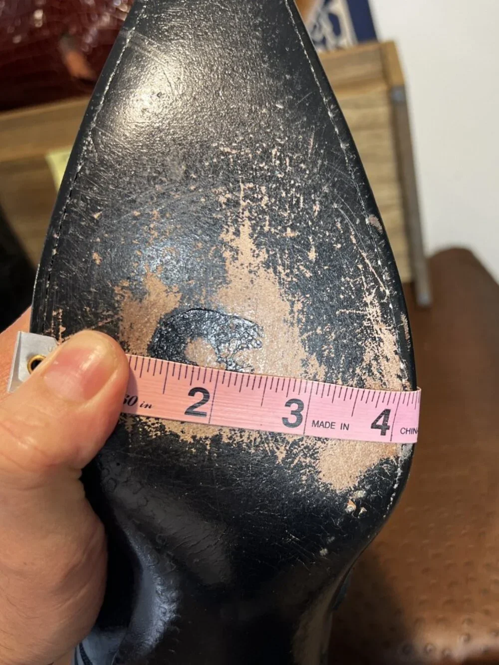 Liberty Boot Co. Black Calfskin Suede Triad Cowboy Boots in Men's Size 11.5D